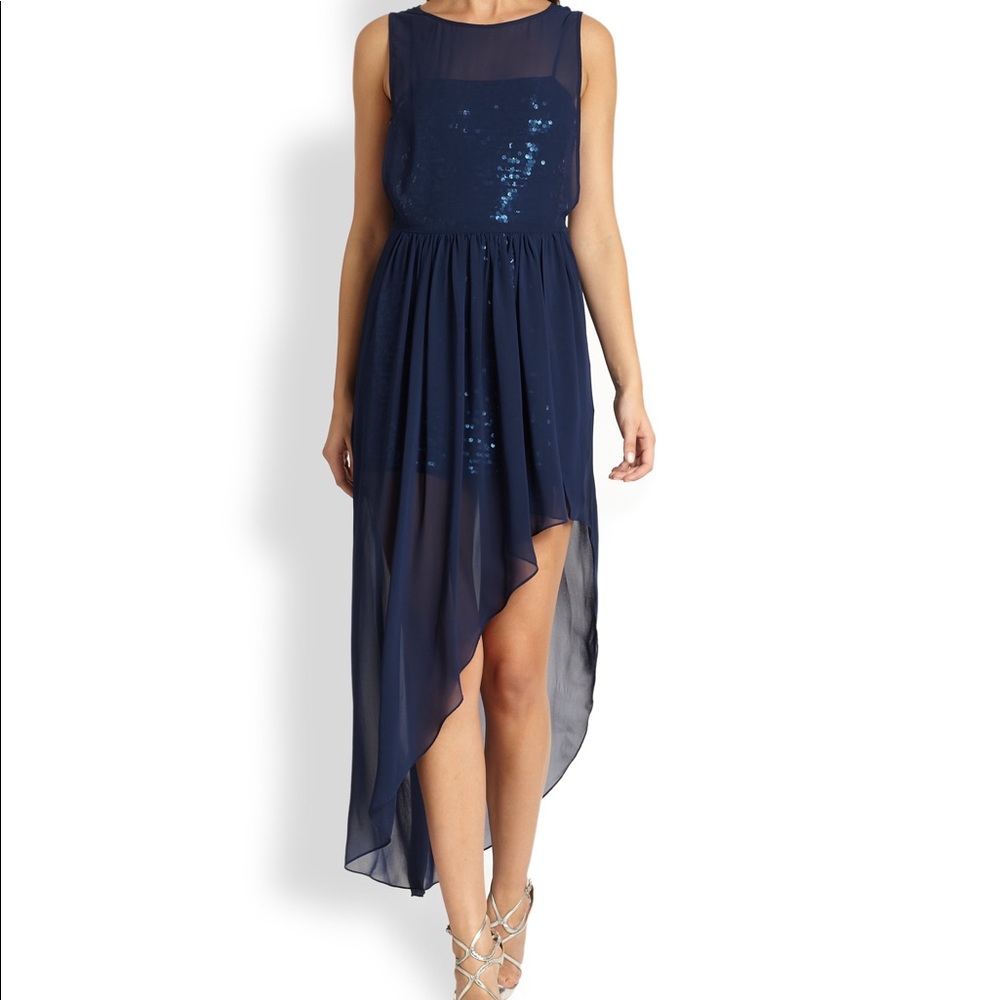 BCBG asymmetrical sequins dress